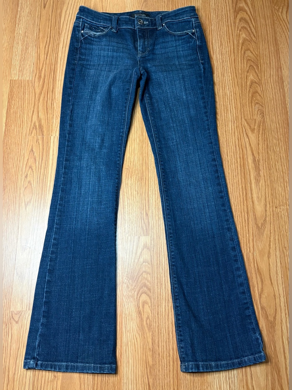 White House Black Market Dark Blue Wide Leg Jeans